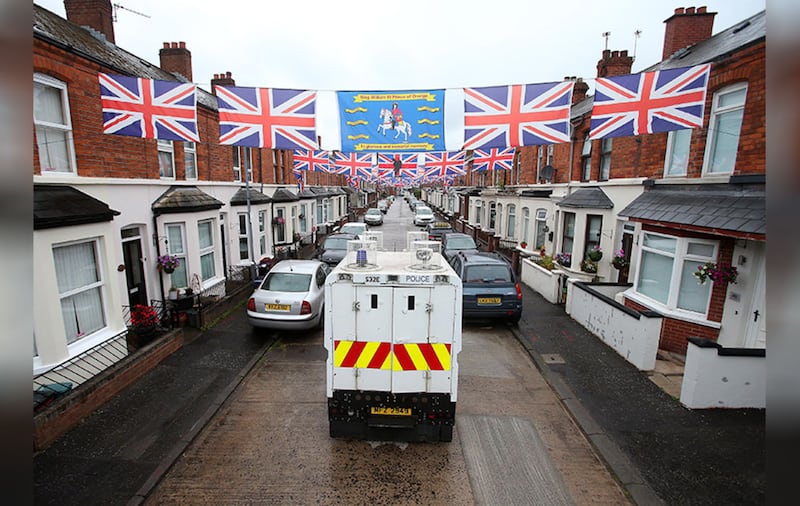 &nbsp;A PSNI Land Rover in east Belfast. Picture by Mal McCann