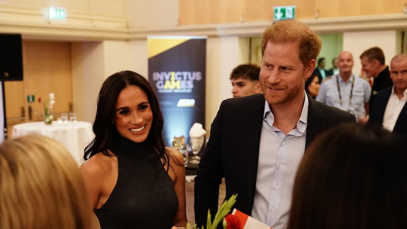 Two members of the royal family alleged to have raised ‘concerns’ about the skin colour of the Duke and Duchess of Sussex’s son have been named in a new book (Jordan Pettitt/PA)