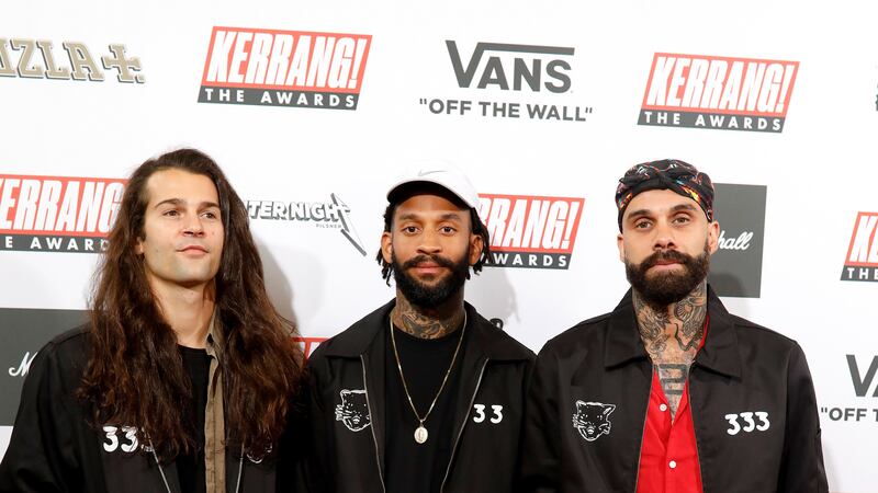 The band attended the Kerrang! Awards in London.