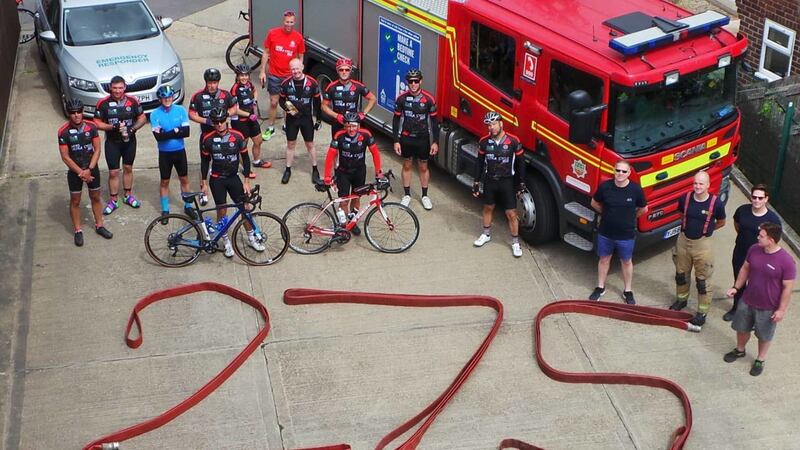 Staff from across Humberside Fire and Rescue Service took part in the charity cycle challenge.