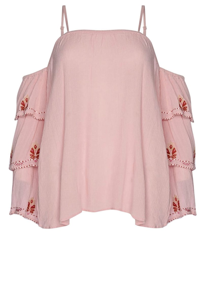 Glamorous Pink Bardot Top With Extreme Layered Sleeves, &pound;34, available from Little Mistress 