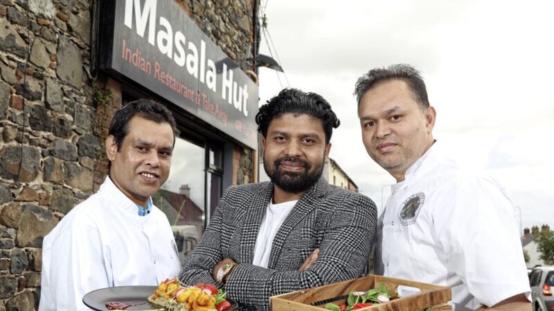 Restauranteur Rashal Khan joins head chefs Khaled Ahmed and Abul Kalam to serve up a unique twist on Indian cuisine following his recent takeover of Moira-based eatery Masala Hut 