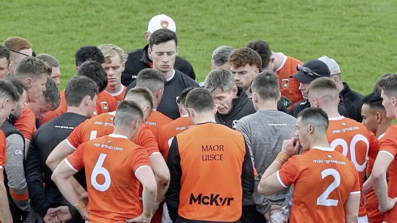 &#39;After the weekend, both Armagh and Antrim fans will be hugely disappointed, but I can assure you, this disappointment will be nothing compared to what the players and management are experiencing.&#39;  Picture: Margaret McLaughlin. 
