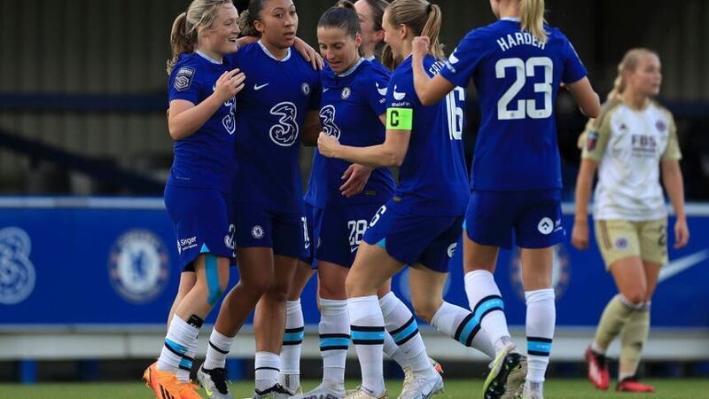 Chelsea will secure a fourth consecutive WSL title if they beat Reading on Saturday (Bradley Collyer/PA)