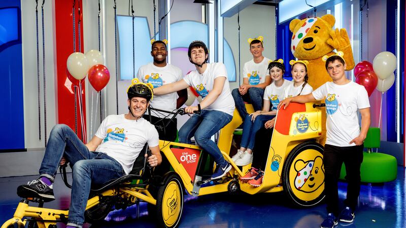 Six children will cycle 400 miles in aid of BBC Children In Need thanks to mechanics at McLaren.