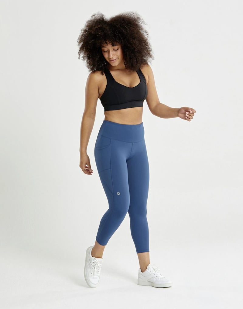 All-In 3.0 in Petrol Blue, &pound;65; All-In Bra in Black, &pound;40, available from Gym + Coffee