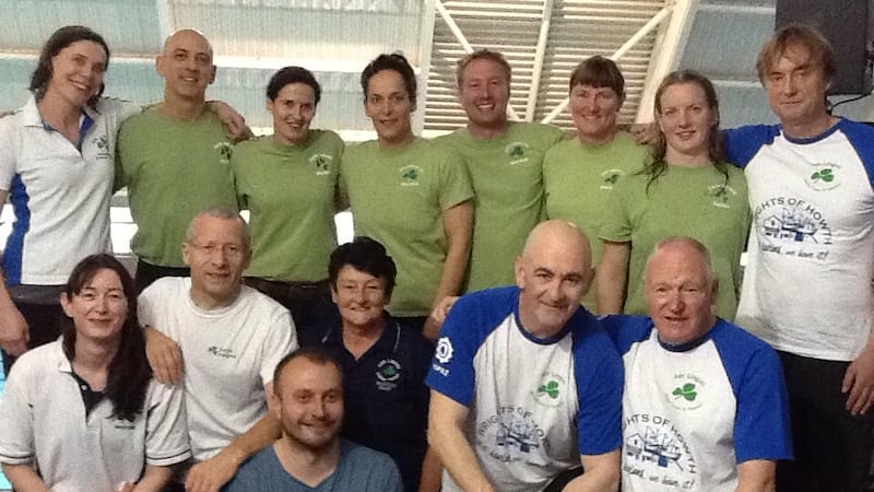 The successful Aer Lingus team who competed in the ASA Masters Championships in Manchester &nbsp;