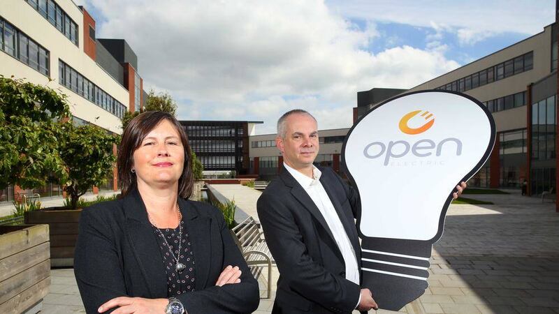 Pictured launching Open Electric are general manager Nicola Deaney with founder and managing director Marc Norris.= 