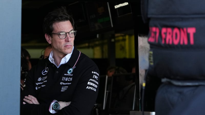 Mercedes team boss Toto Wolff decided to attend the Japanese Grand Prix after initially planning to remain in Europe. (Asanka Brendon Ratnayake/AP)