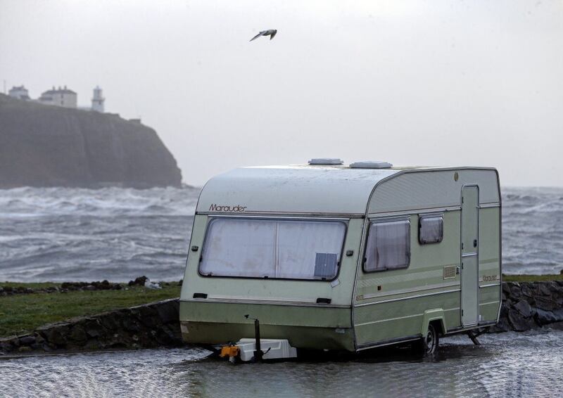 A wet week in a caravan can be a real bonding experience for a family. Picture Mal McCann 