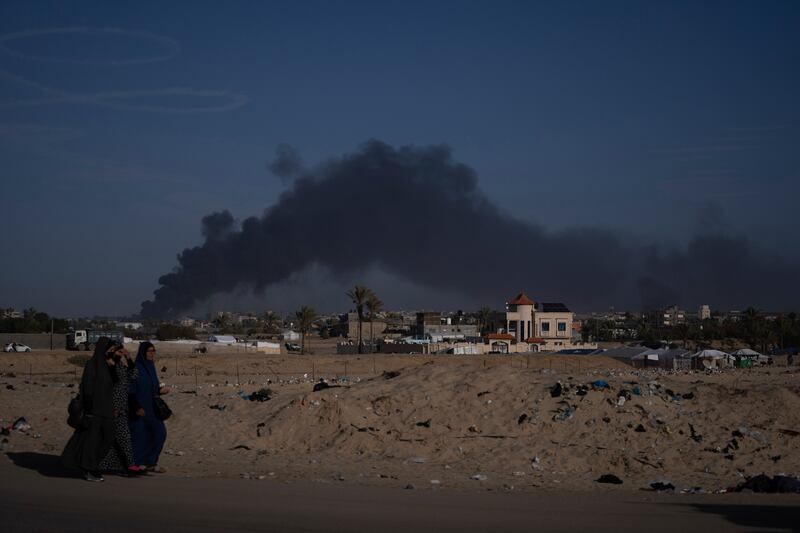 The offensive has caused widespread destruction, displacing an estimated 85% of Gaza’s population (Fatima Shbair/AP)