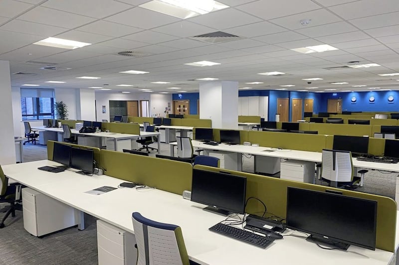 Pearson&#39;s empty 15,741 sq ft office on the first floor of Millennium House. 