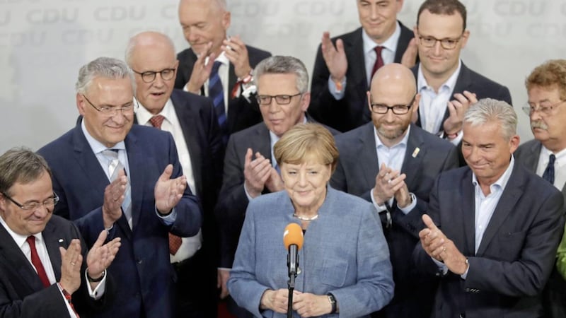 German Chancellor Angela Merkel lost votes to an anti-immigration party. PICTURE: Matthias Schrader/AP