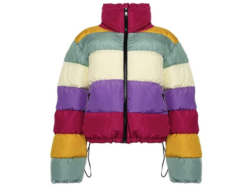 Glamorous Rainbow Padded Puffer Jacket, &pound;65 