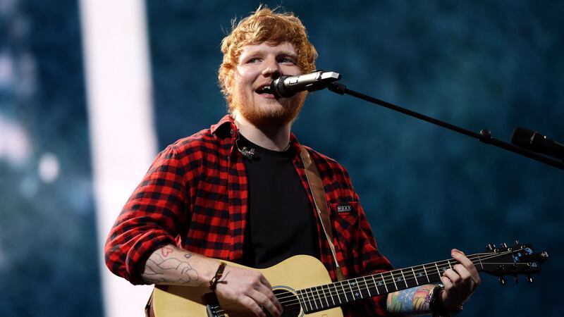 Sheeran was not at the star-studded ceremony, which took place in New York.