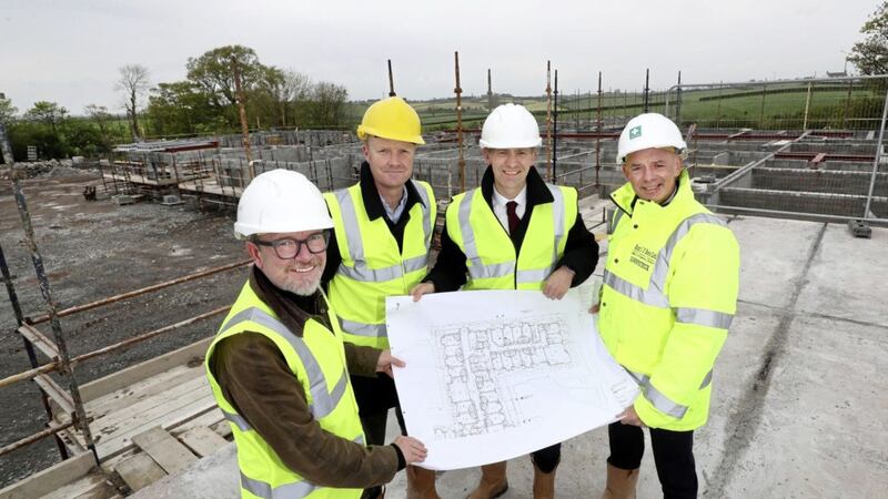 Making the announcement are BCM chief executive Nicky Conway (second right) with (from left) Danny Sharpe, Ian Holmes (both Northstar) and Declan McCormick, managing director at Hugh J O&rsquo;Boyle 