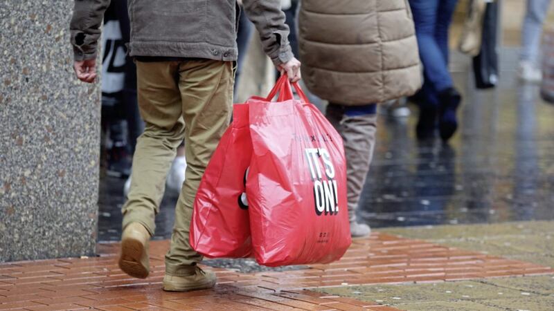 Shoppers searching for a bargain in Belfast during December. The British Retail Consortium has declared 2019 its worst year on record for sales. Picture: Cliff Donaldson. 