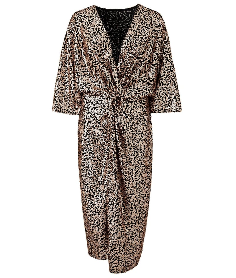 Simply Be Rose Gold Sequin Kimono Dress, &pound;75 
