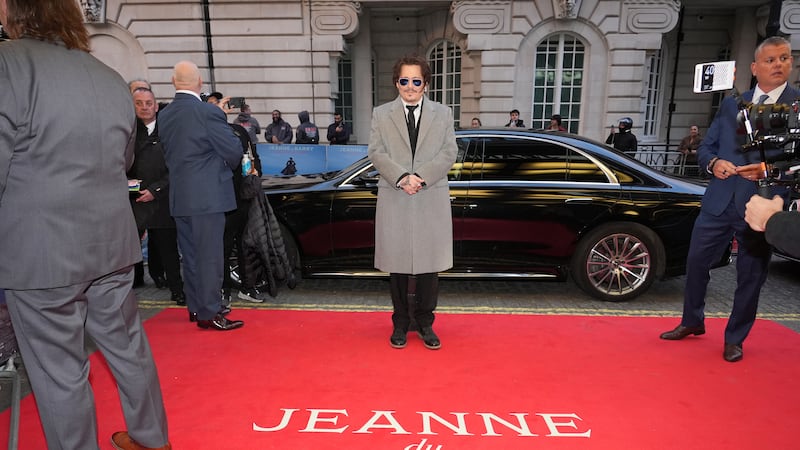 Johnny Depp arrives for the UK premiere of Jeanne Du Barry
