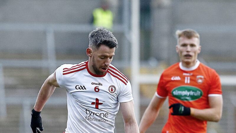 &quot;You have to produce the goods every weekend, because there&rsquo;s boys waiting in the wings,&quot; says Tyrone&#39;s Matthew Donnelly. Picture: Philip Walsh. 