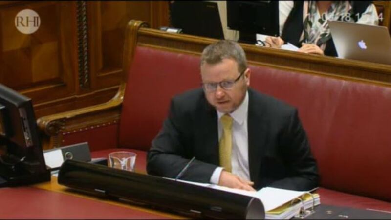&nbsp;Timothy Cairns giving evidence to the RHI Inquiry today