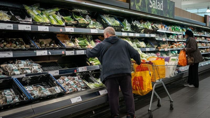 Food prices continued to soar in the year to May (Aaron Chown/PA)