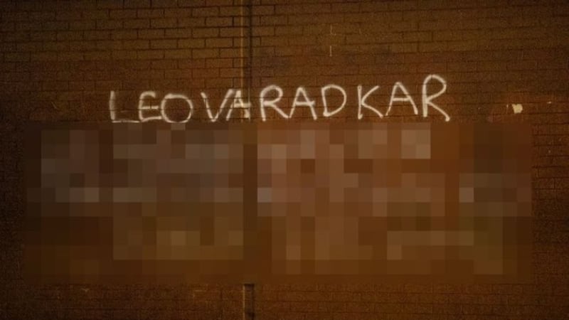 &nbsp;Police are investigating the latest graffiti threat against Leo Varadkar in Belfast.