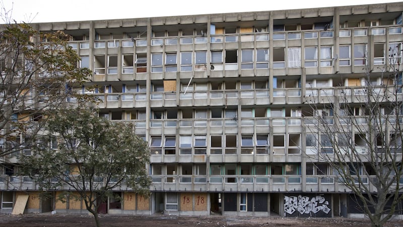 The “fragment” includes two maisonette flats from the concrete building.