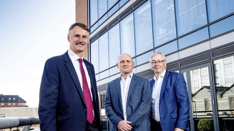 In October 2019 Invest NI launched two new equity funds - the TechStart II Seed Fund and Crescent Capital IV Development Fund - as part of its Access to Finance portfolio. The latter has now been pulled. Pictured at that launch are (from left) William McCulla, director of corporate finance at Invest NI with Jamie Andrews, partner at Techstart Ventures and Colin Walsh, partner at Crescent Capital 