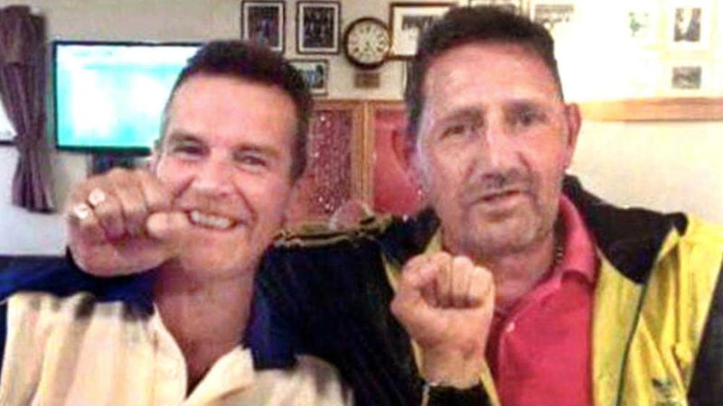 Double sword murder victims, Stan Wightman (left) and Colin Lindsay.