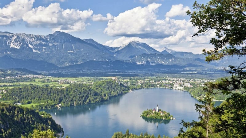 Lake Bled, one of the most photographed places in Slovenia and one of the few places you'll find a crowd