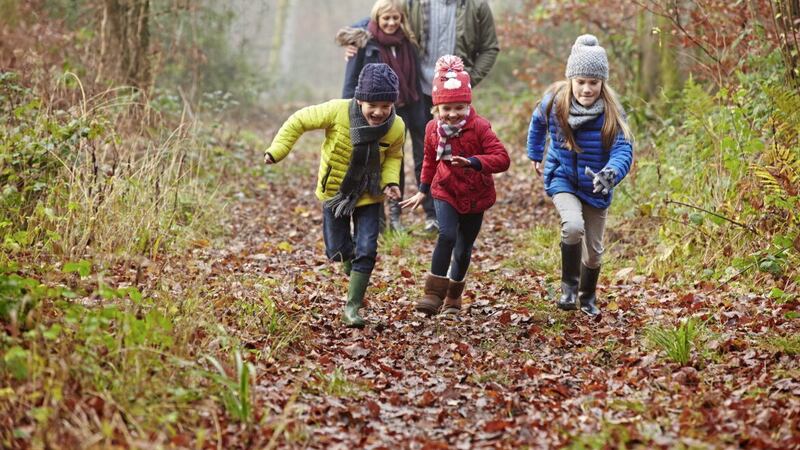 Getting outdoors with your kids and away from screens is a great way to boost wellbeing. 