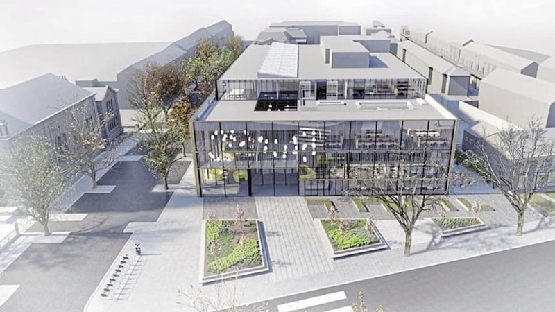 An artist&#39;s impression of the new students centre that will replace Queen&#39;s University&#39;s Students&#39; Union 