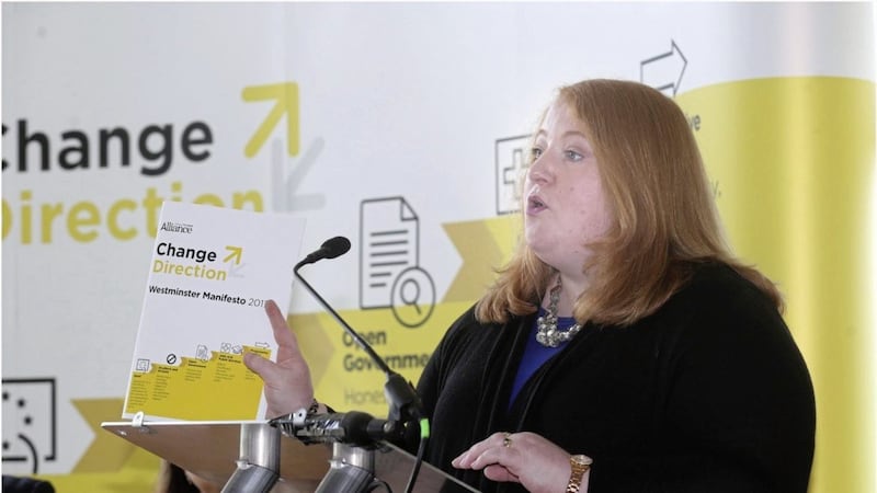 Naomi Long said a border poll would be &#39;reckless&#39;. Picture by Hugh Russell 