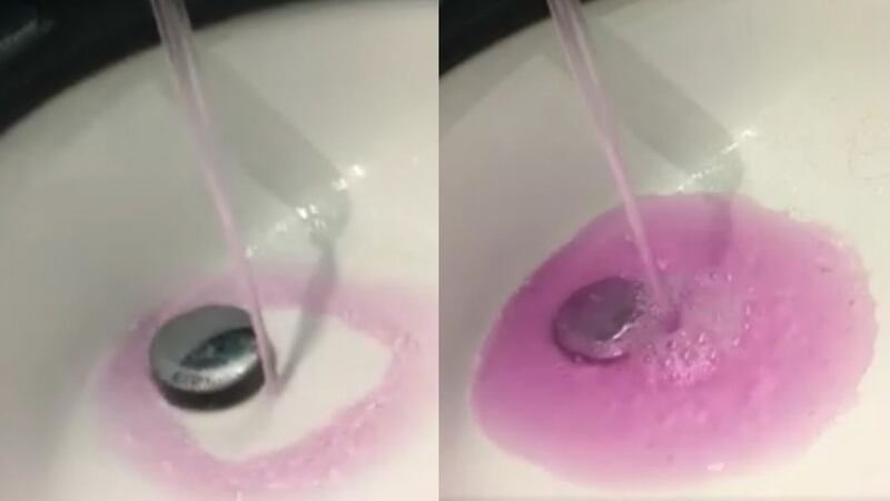 A town in Canada randomly has very, very pink water