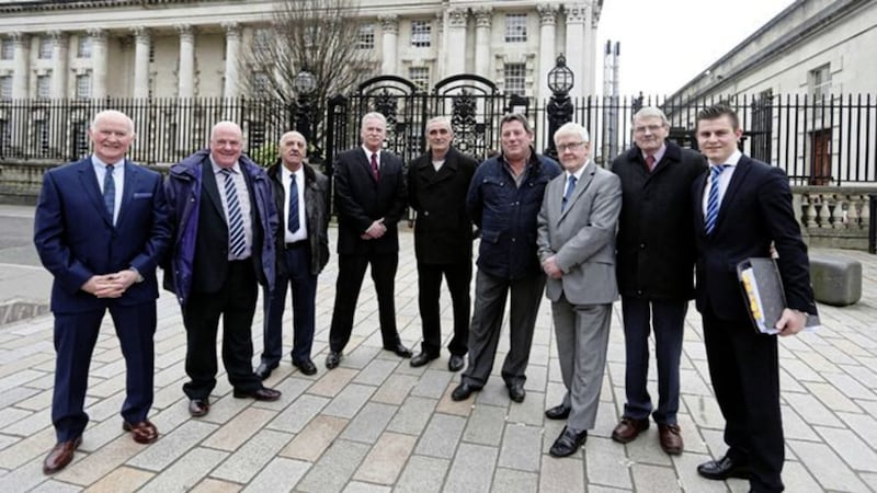 Some of the surviving &#39;Hooded Men&#39; 