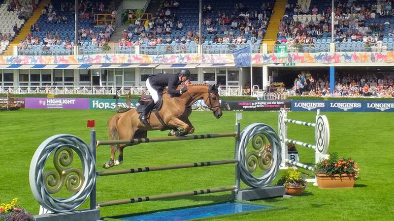 &nbsp;Showjumping on day two of the Dublin Horse Show. Picture by Maeve Connolly