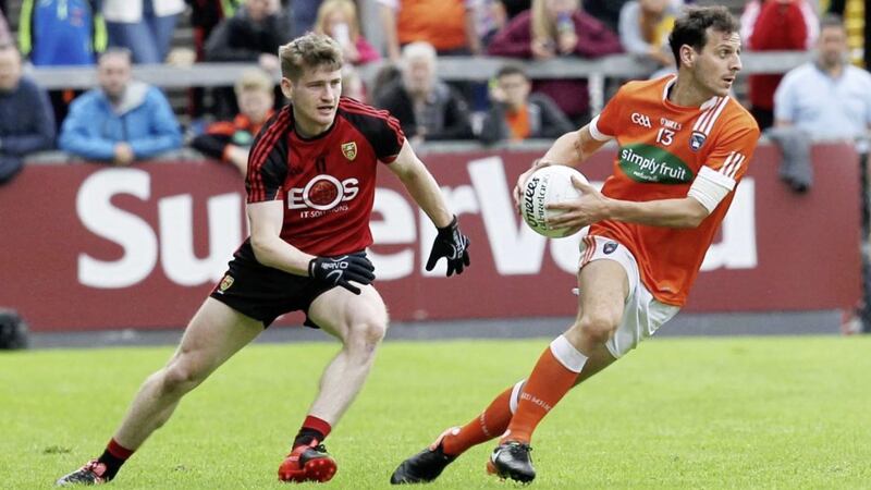 Jamie Clarke (right) is back for Armagh after a year away 