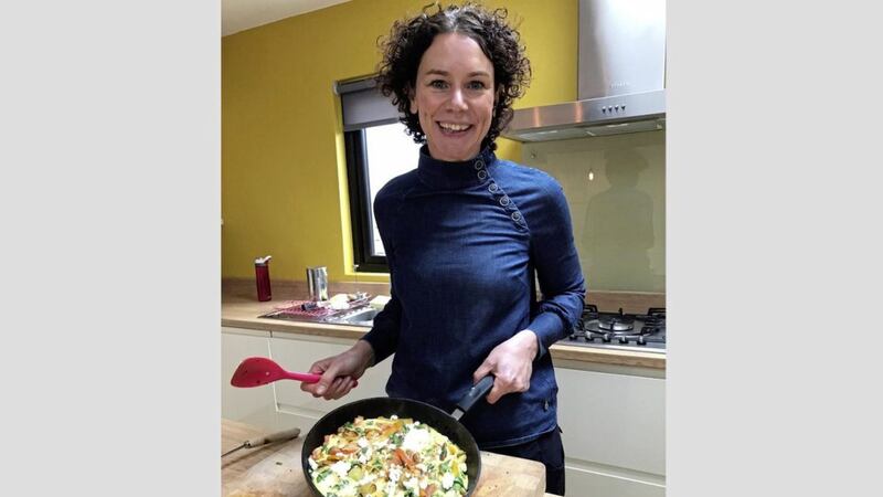 Jane McClenaghan and her &#39;fridge raid&#39; omelette &ndash; made with whatever you have, basically 