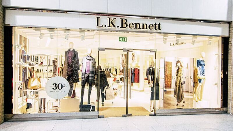 LK Bennett is to close its two Northern Ireland stores. Pictured is the Victoria Square outlet 