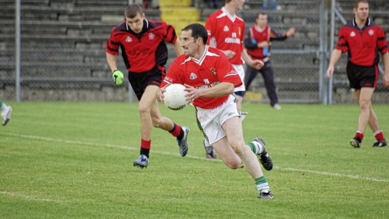 Shane &lsquo;Sally&rsquo; Burke was the cult hero in Drum, fulfilling the same role as men like Plunkett Kane and Eoin McCusker, who will be on opposing sides in next weekend&rsquo;s Tyrone SFC final. Picture by Mary K Burke 