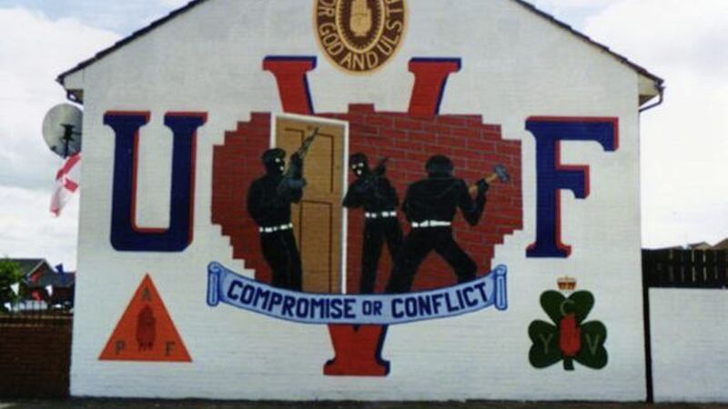 Men who identified themselves as the Shankill Road UVF held a mother and her one-year-old baby at gunpoint