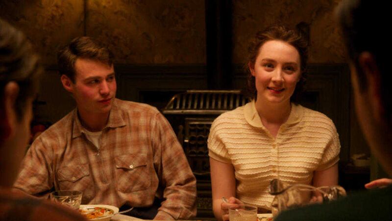 Emory Cohen as &quot;Tony&quot; and Saoirse Ronan as &quot;Eilis&quot; in Brooklyn. Picture by Kerry Brown. 