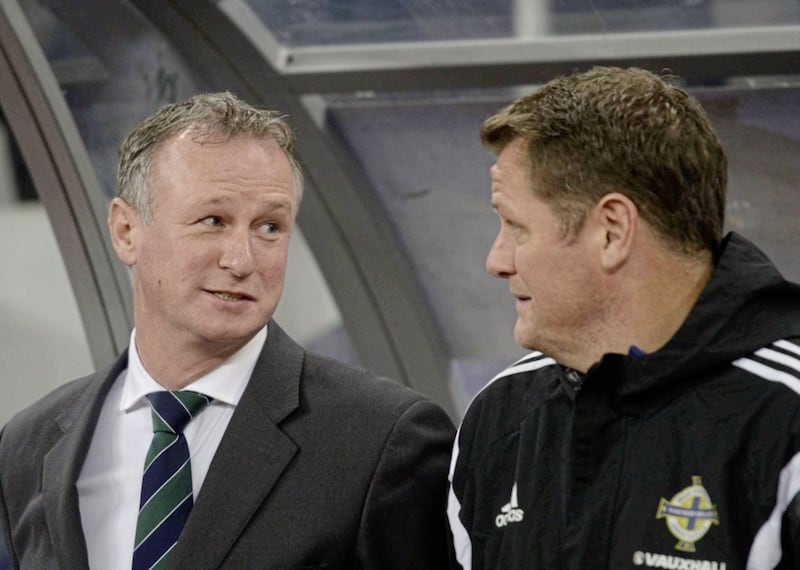 Jim Magilton worked alongside Northern Ireland boss Michael O&#39;Neill during some of the Euro 2016 qualifiers, following the departure of coach Billy McKinley. Picture by Pacemaker 