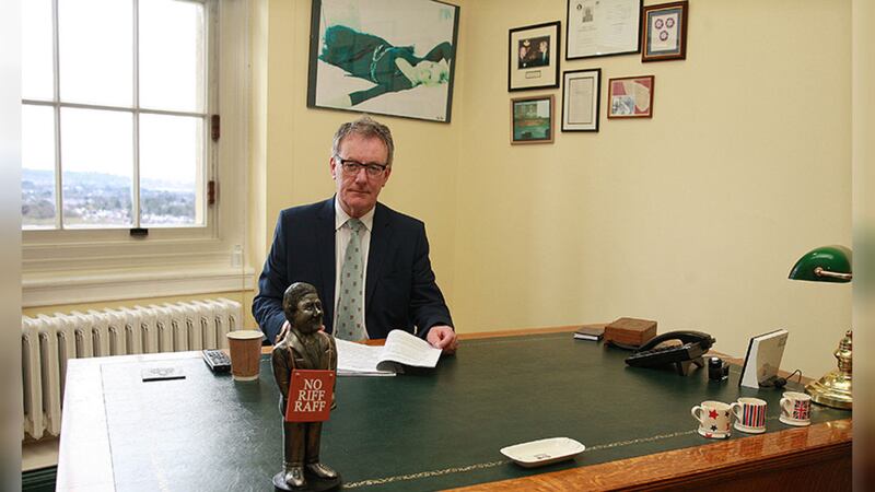 Outgoing UUP leader Mike Nesbitt in Stormont. Picture by Bill Smyth