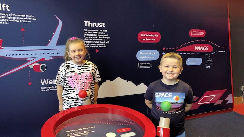 Abbie and James had a fantastic time exploring the interactive zones at W5 at the Odyssey Pavilion 