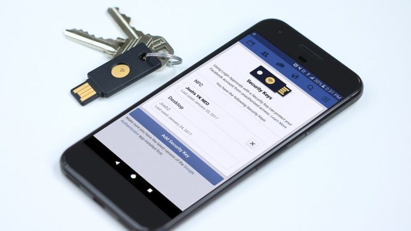 Facebook will now let you log in with a physical key as a security boost