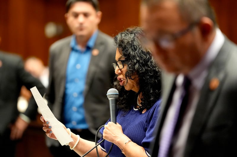 Republican state representative Ms Martinez accused Democrats of ‘engaging in extremist and insurrectionist behaviour on the House floor’ (Matt York/AP)