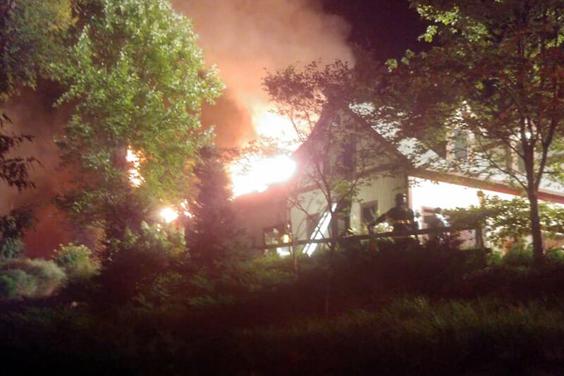 Rachael Ray's home on fire in Lake Luzerne, New York