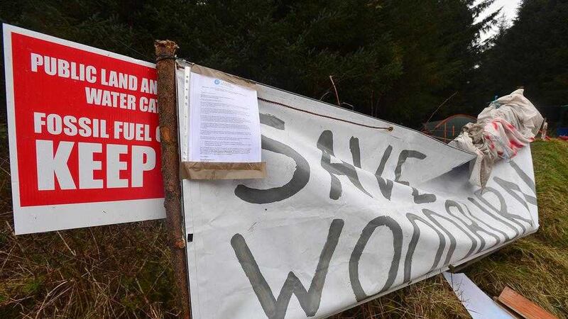 Protesters have been told to allow access to the oil drill site at Woodburn Forest or risk being taken to court. Picture by Arthur Allison 